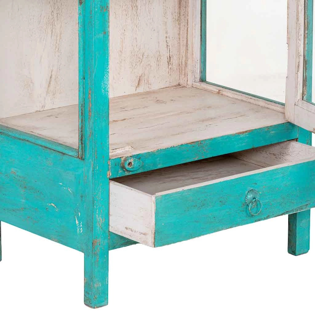 Vetrina in legno artigianale 58 x 40 x 144h cm