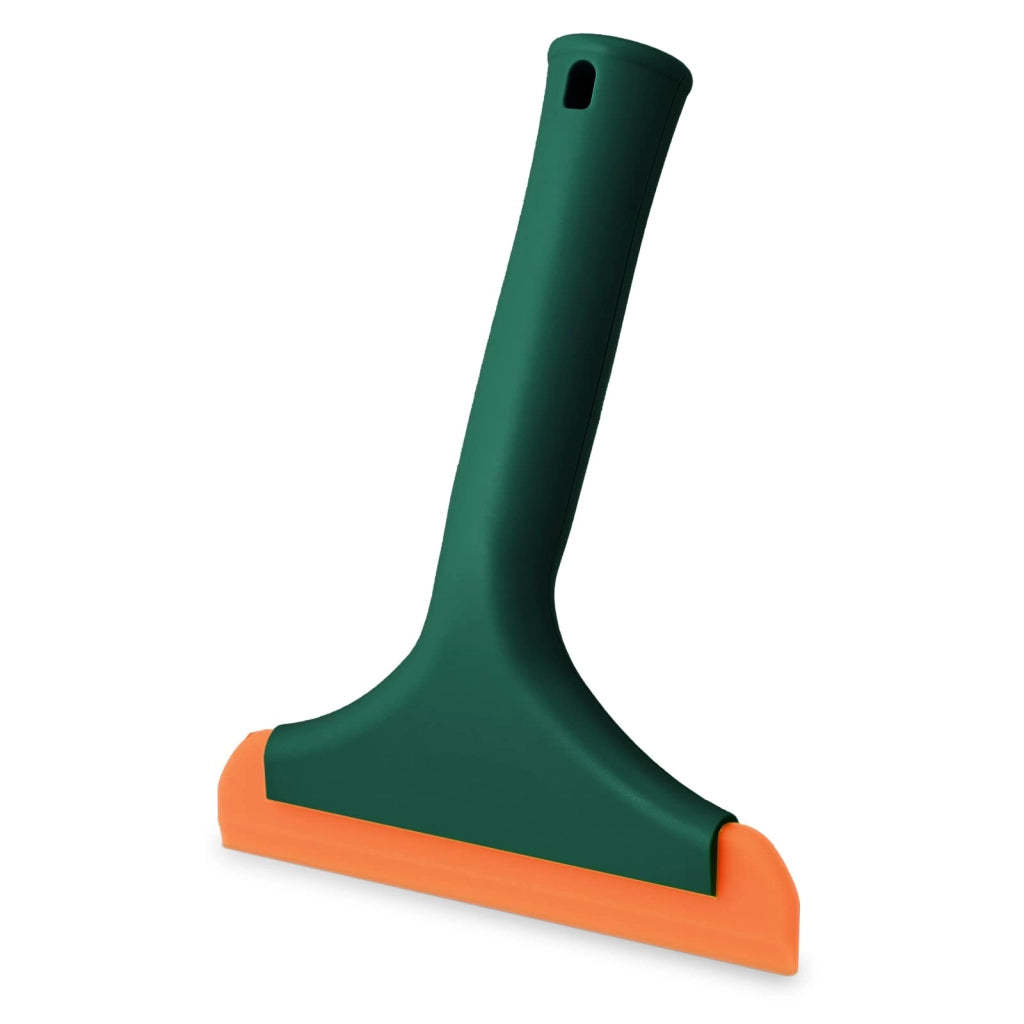 Spazzola per vetri in silicone, 15 cm, verde scuro, per auto e bagno
