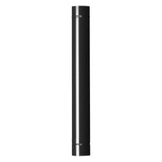 TUBO SMALTATO PER STUFE cm 50 ø 10 nero lucido