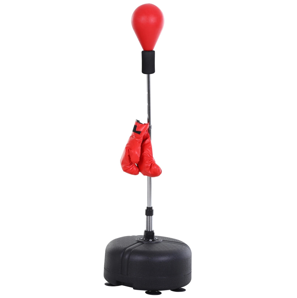 Palla da boxe con supporto regolabile 136-154 cm, nera