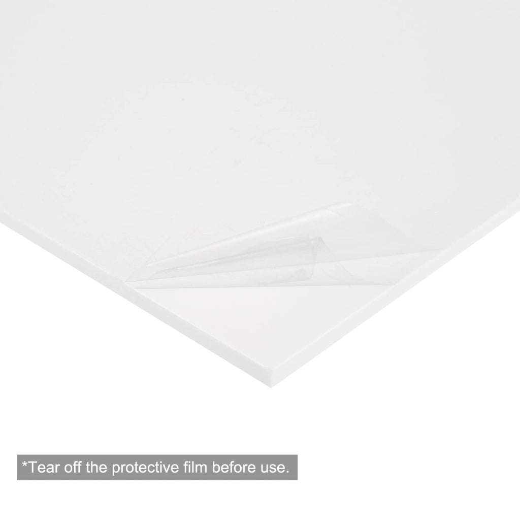 Pannelli in plastica ABS, dimensioni 12x8 pollici, spessore 3 mm, colore bianco, confezione da 6 pezzi, per modellismo