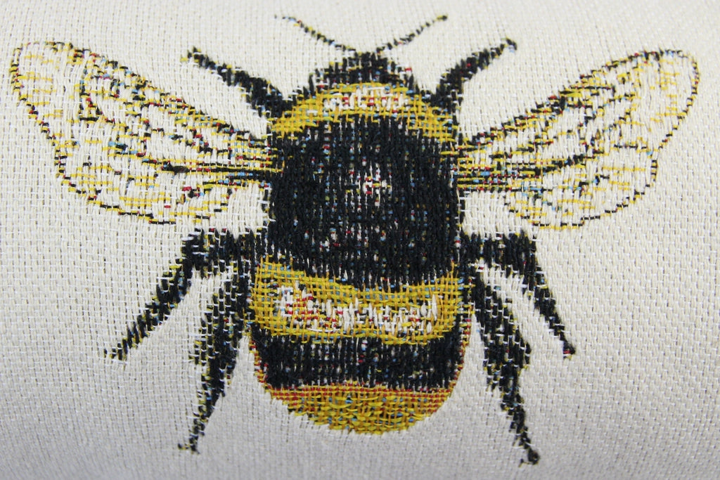 Cuscino decorativo, 43x43 cm, misto cotone, motivo floreale, Queen Bee