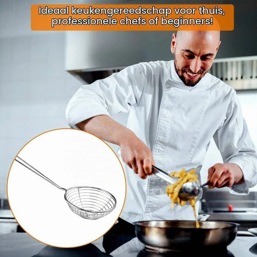 Set di 6 colini in acciaio inossidabile per fonduta, diametro 29 cm, cucchiai da fonduta in schiuma metallica, neri/rossi