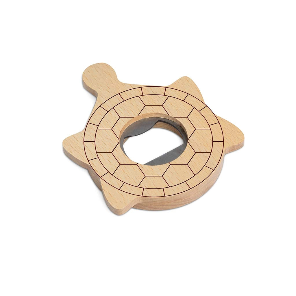 Apertisassi per tartarughe, piattaforma in legno/acciaio inossidabile, dimensioni 9,7 x 8 x 1 cm