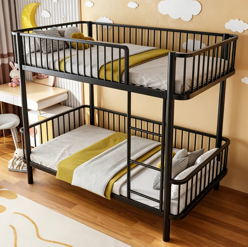Letto a castello in metallo 90x200 cm con sponde
