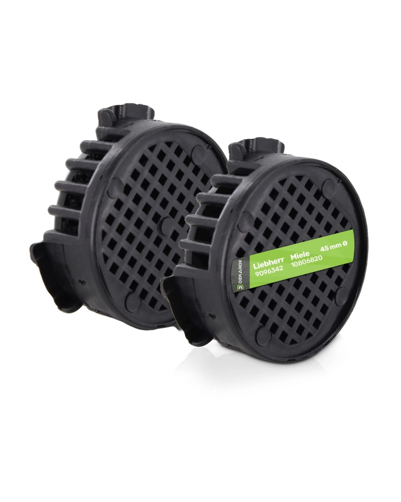 Set di filtri a carbone attivo da 45 mm, compatibile con Liebherr 9096342