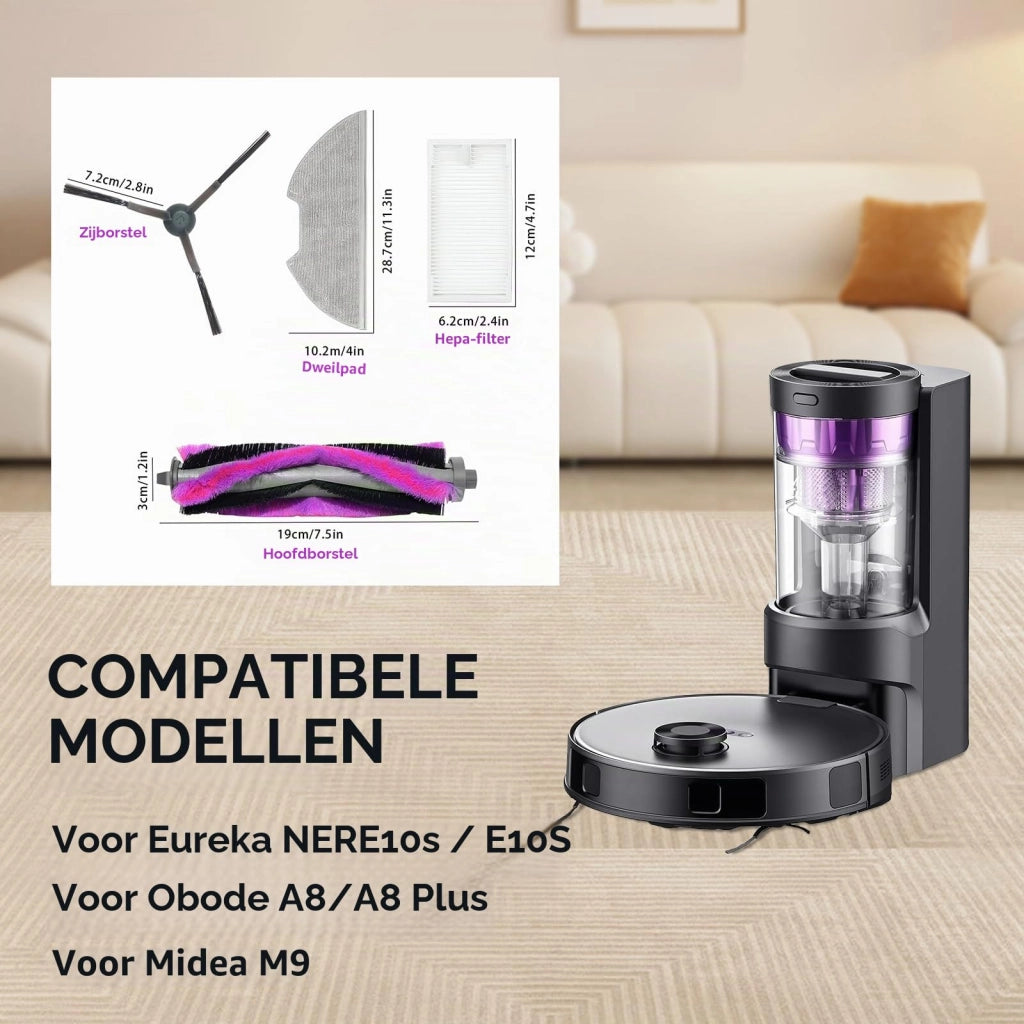 Ricambi per Eureka NERE10s, Obode A8, Midea M9