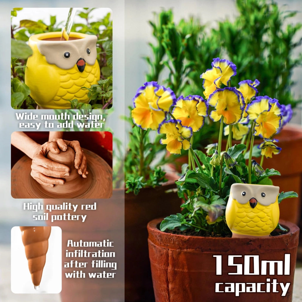 Set di 4 coni per irrigazione, sistema automatico di irrigazione a goccia per piante, capacità 150 ml