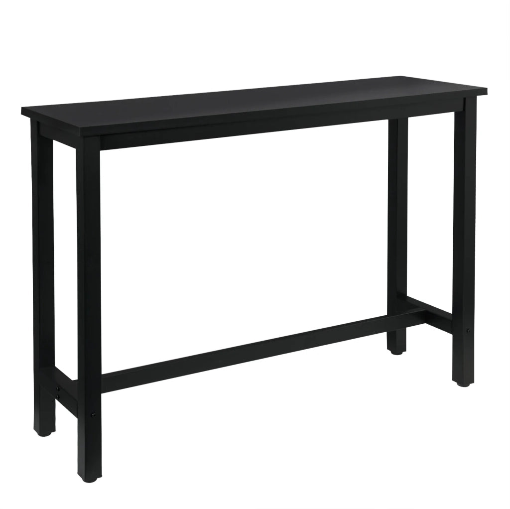 Tavolo da bar 140x100x40 cm in MDF e metallo nero, stile industriale