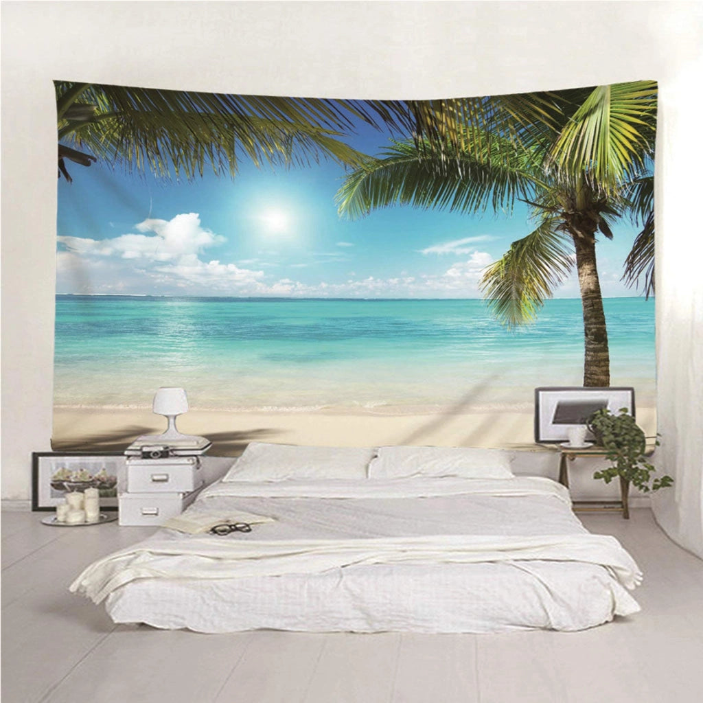 Tappeto da parete, motivo: sole e nuvole, dimensioni 240x220 cm, materiale: poliestere