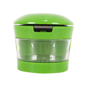 Spremiaglio, spremi-erbe, affettatrice per cipolle, design compatto, colore verde