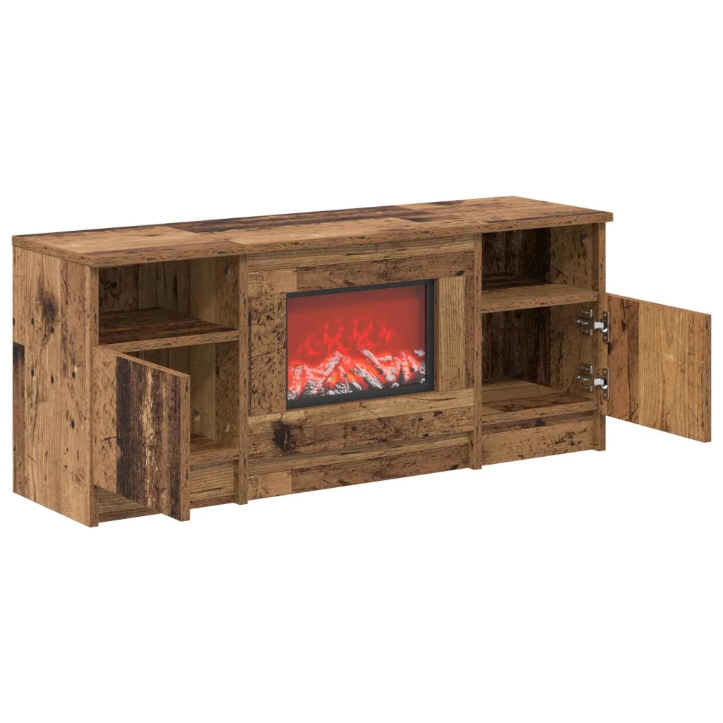 Caminetto elettrico Legno antico 98 x 28,5 x 40,5 cm 8021197