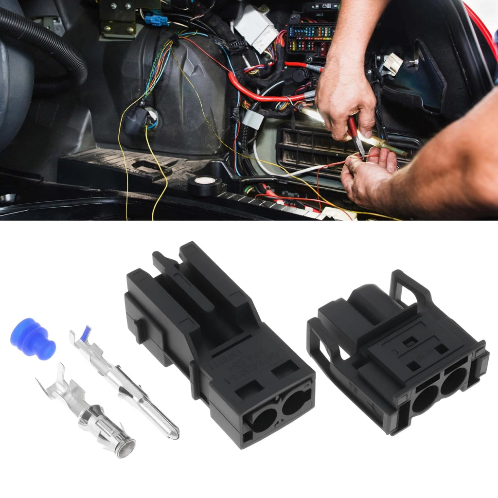 Set di 2 connettori per cavi, compatibili con BMW/Mercedes