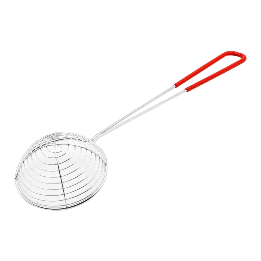 Set di due cucchiai in acciaio inossidabile per schiuma, due dimensioni, colino da cucina