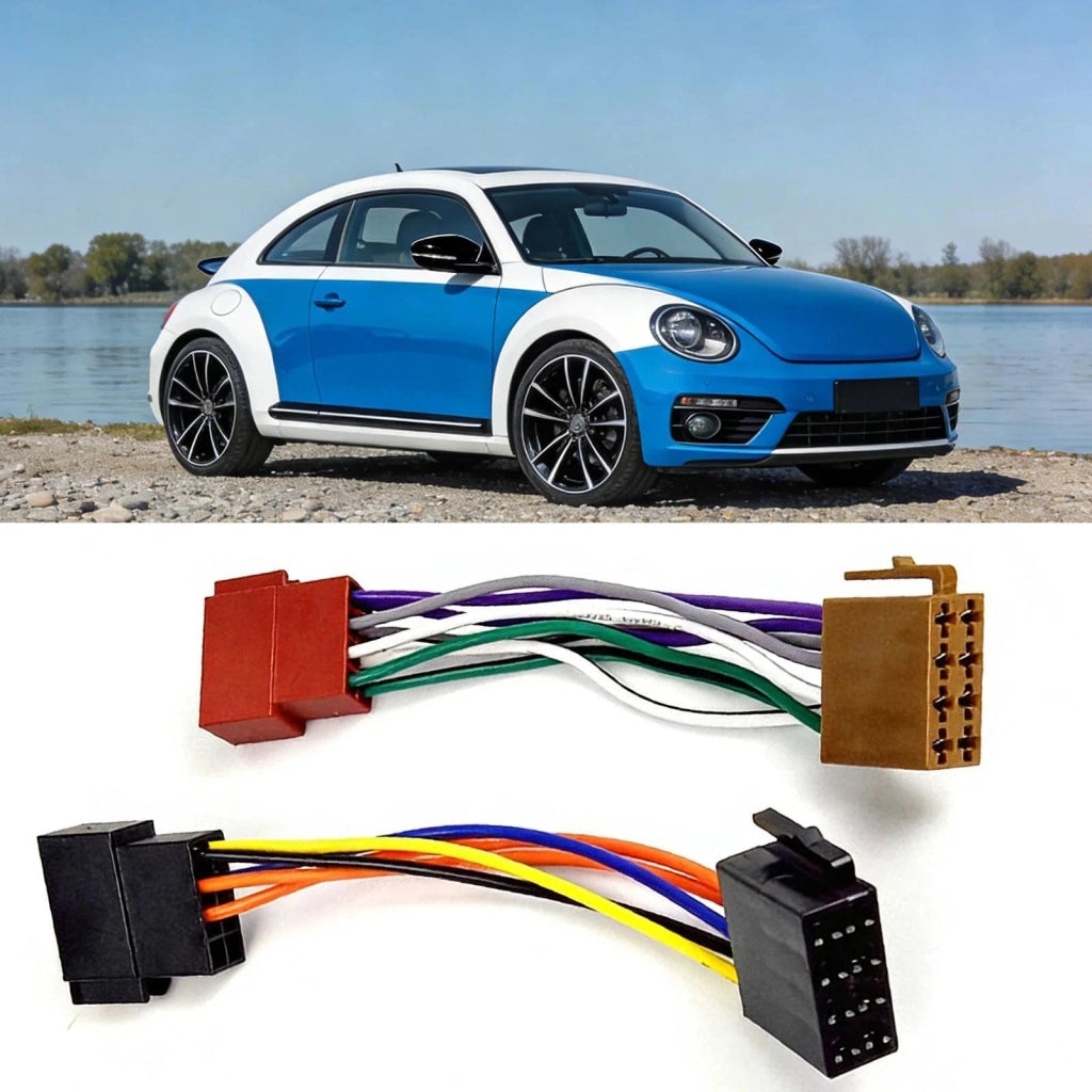 Adattatore per cablaggio autoradio ISO, 16 poli, spina a presa, per autoradio aftermarket