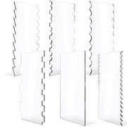 Set di spatole per cucina in acrilico, 6 pezzi, a doppia faccia, con 11 modelli diversi