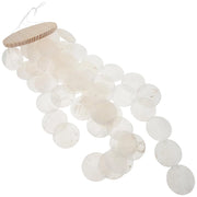Mobile a vento a forma di conchiglia, 42 cm, bianco, decorazione sonora per interni ed esterni