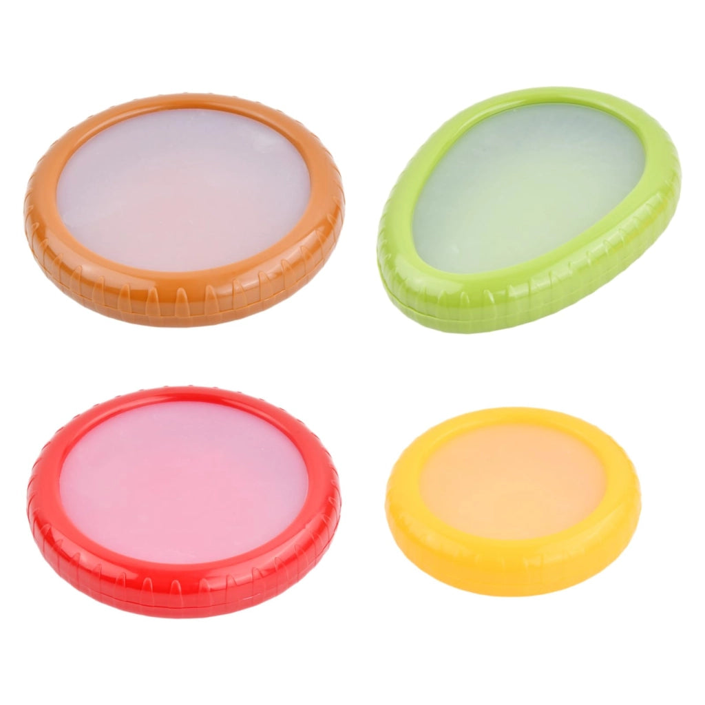 Set di 4 contenitori ermetici in silicone per la conservazione di frutta e verdura