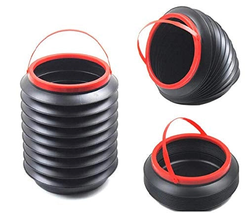 Secchiello pieghevole da 4 litri – Ideale per campeggio, pesca, auto, barca