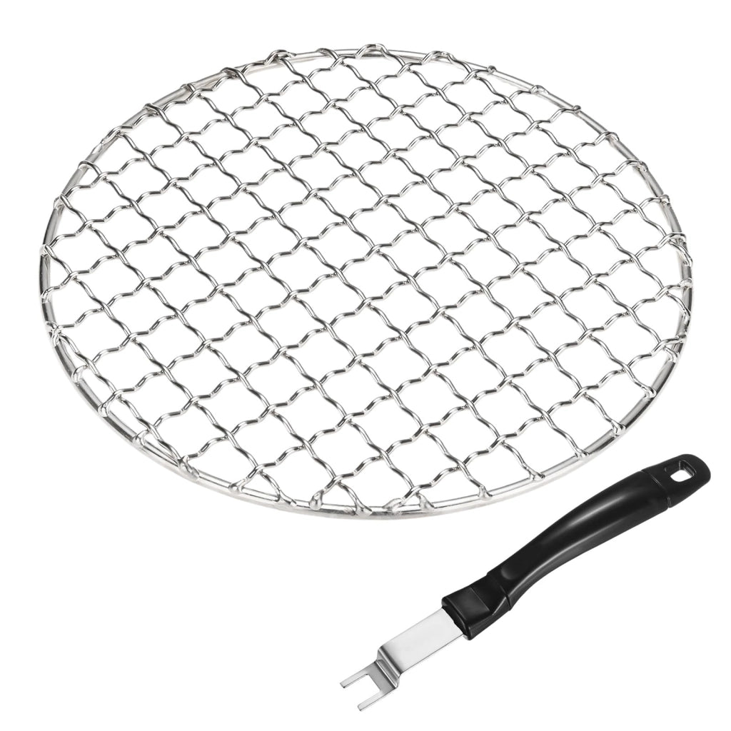 Confezione da 2 griglie di ventilazione rotonde da 16,5 cm, in acciaio inossidabile, con gancio