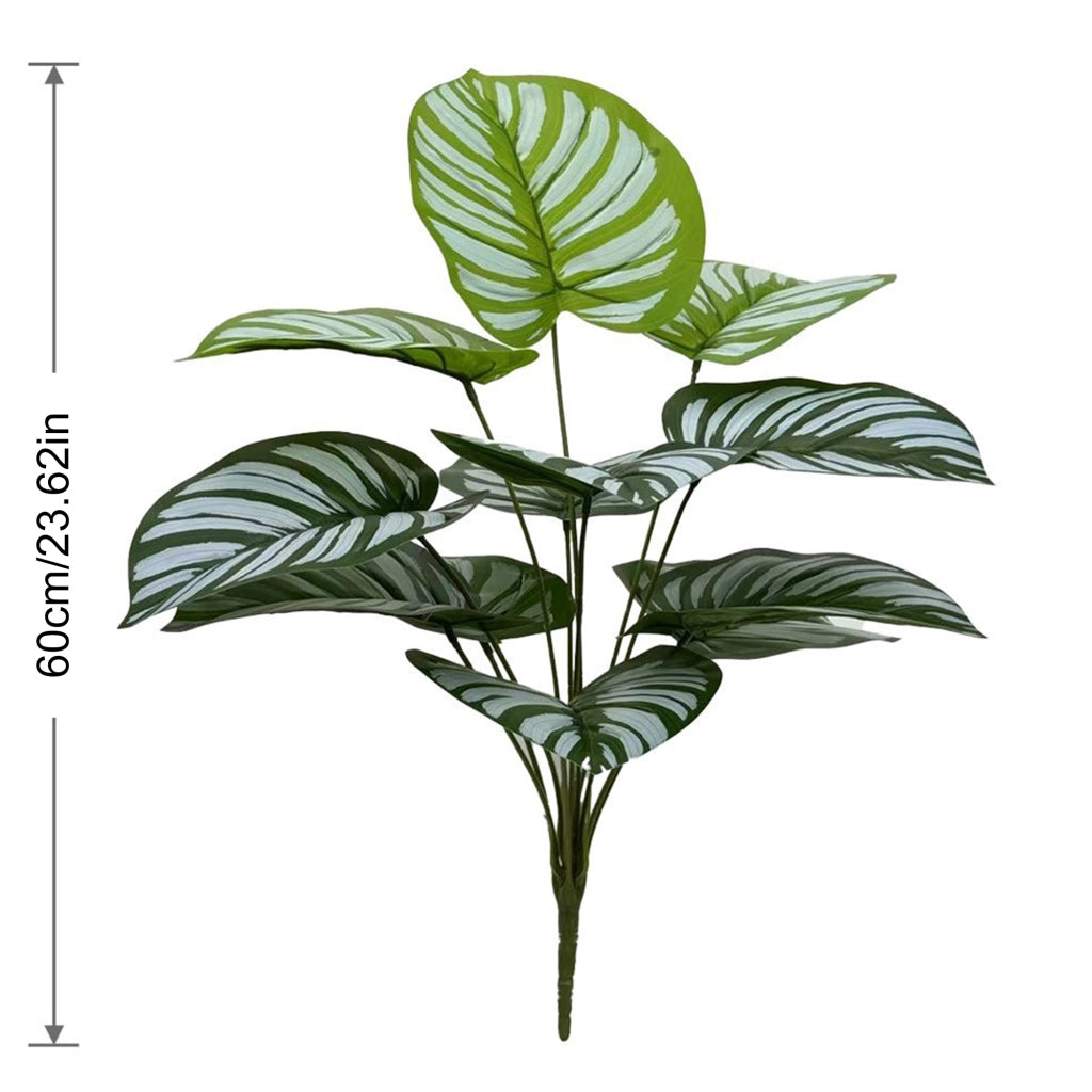 PIANTA ARTIFICIALE in vaso 70x60 cm in plastica, Set da 2 pezzi