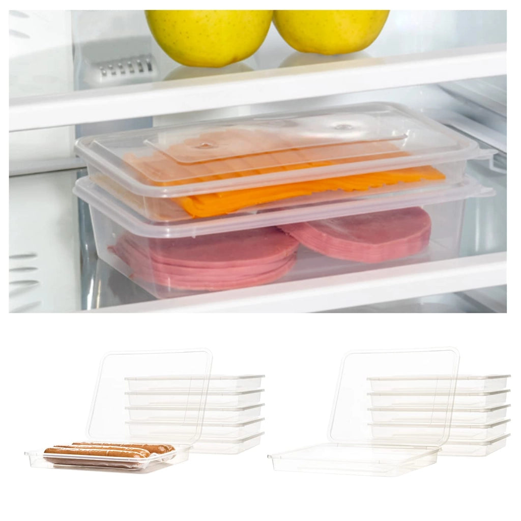 Contenitore per salumi, set da 6, senza BPA, 22x17x2,5 cm