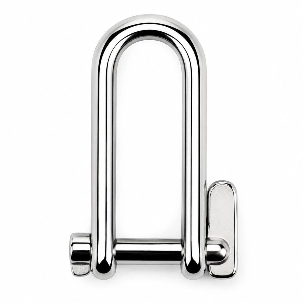 Gancio con serratura, acciaio inossidabile A4, 6 mm, set da 2