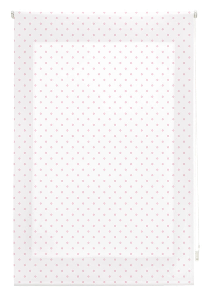 Speck-Rollo, tessuto, bianco-rosa, 110x180 cm