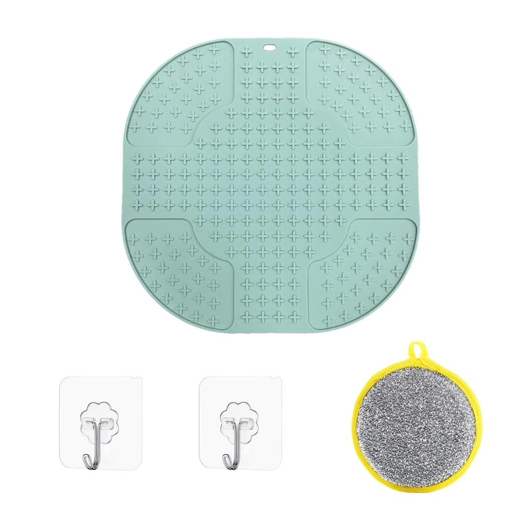 Tappetino in silicone per friggitrice ad aria, 26x26 cm, resistente al calore, antiscivolo