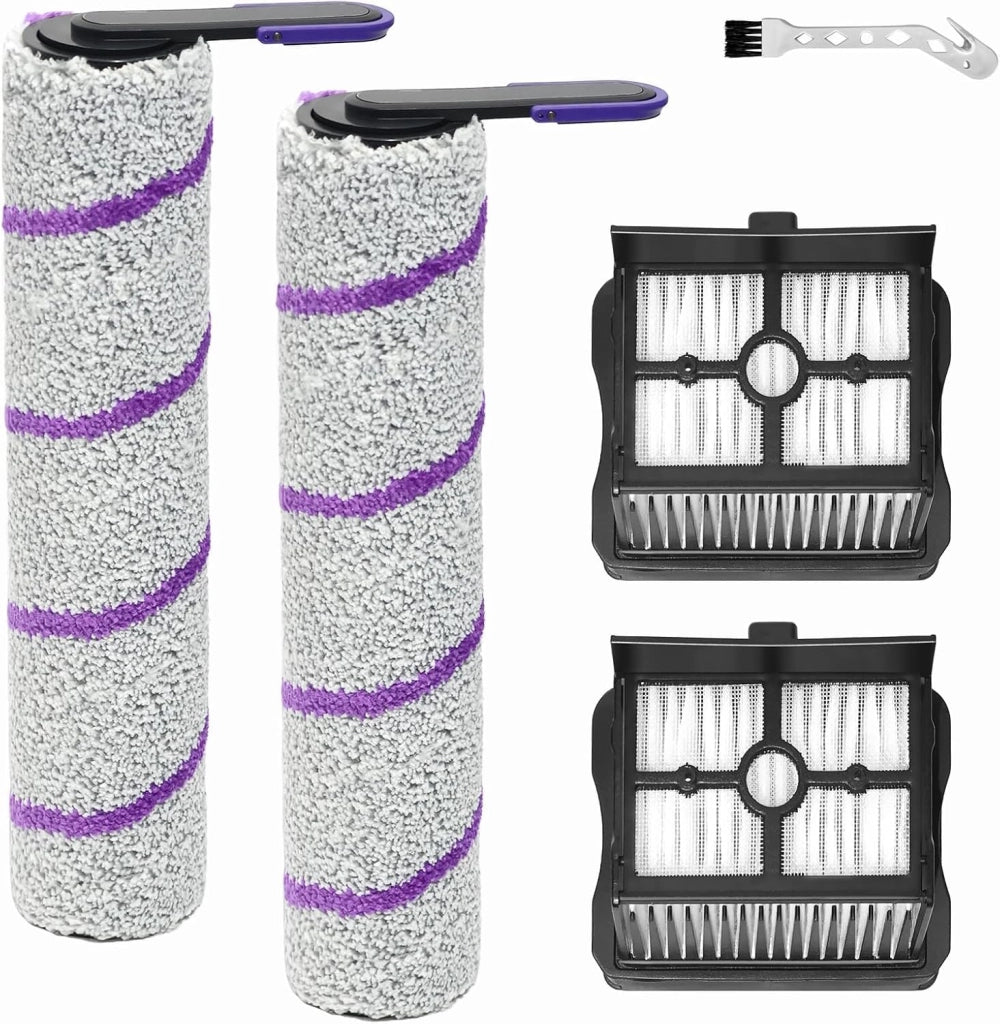 Kit di ricambio per X-Clean 10 e S20 Pro, composto da: 2 spazzole rotanti, 2 filtri e 1 spazzola