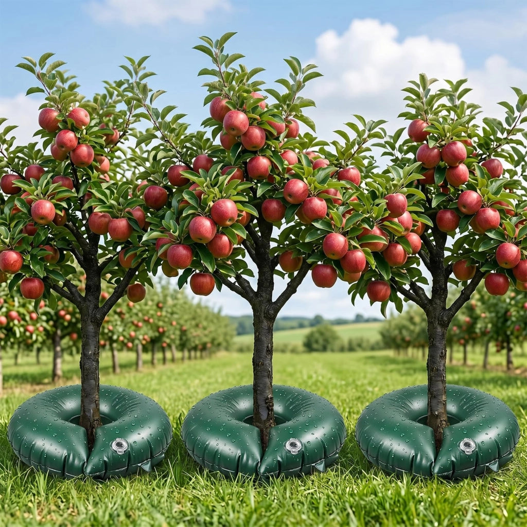Set di 3 anelli di irrigazione, in PVC, resistenti ai raggi UV, diametro 90 cm, capacità 57 litri