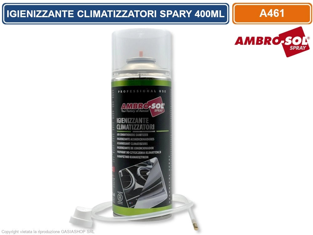 AMBRO-SOL A461 IGIENIZZANTE CLIMATIZZATORI IN BOMBOLETTA SPRAY CON SONDA 400ML