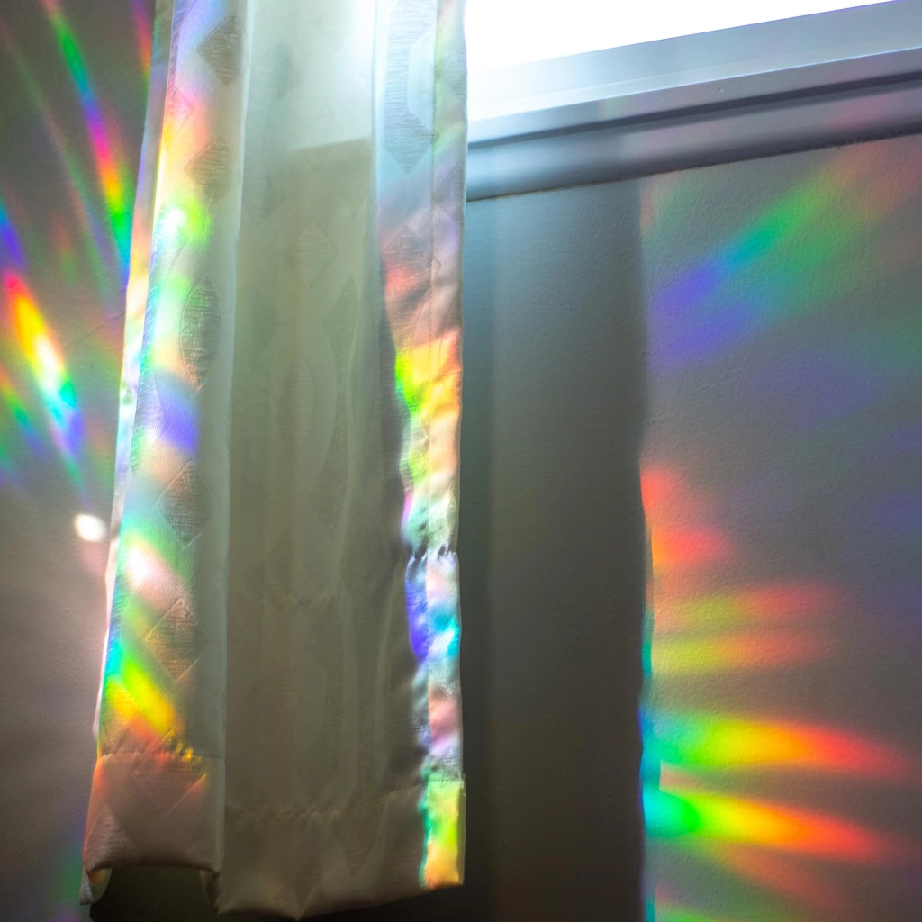 Adesivi per finestre, 57 pezzi, 3 confezioni, in PVC, per proteggere gli uccelli, motivo arcobaleno