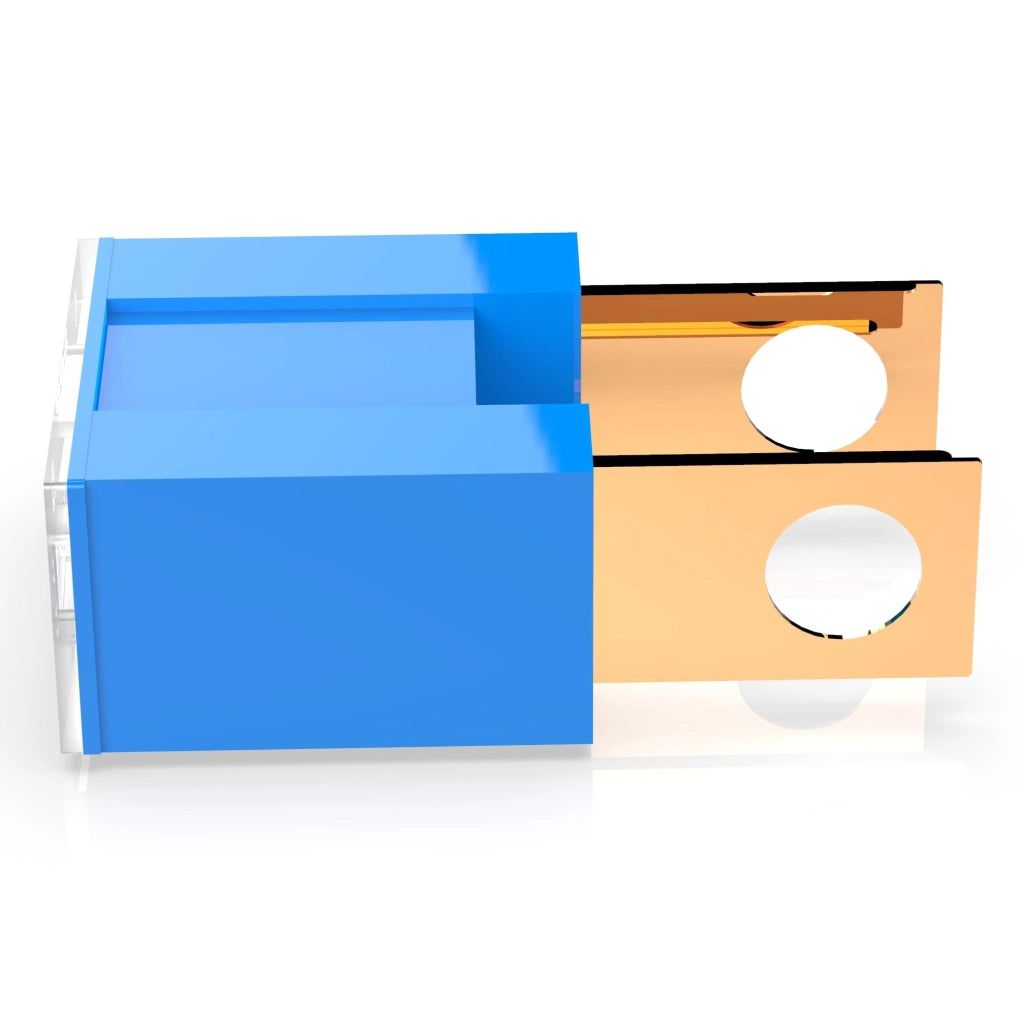 PAL, blocco di sicurezza, 100A, 32V, 5 pezzi, colore blu