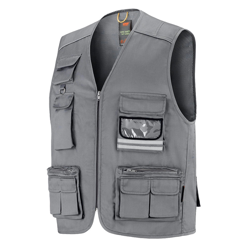 GILET DA LAVORO 'DERNA' taglia XL - grigio