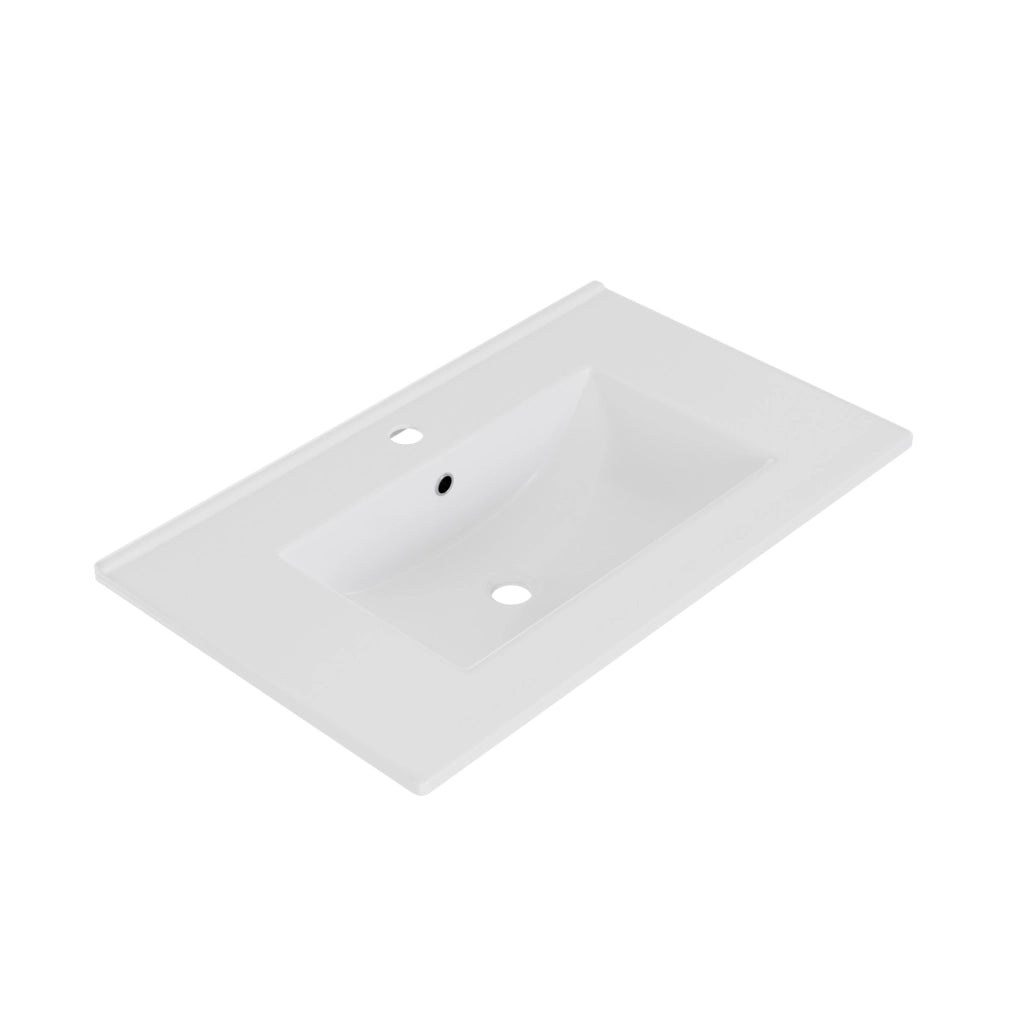 Mobile da bagno in MDF rosa 76x47x89 cm con lavabo in ceramica integrato e luce LED sensore radar