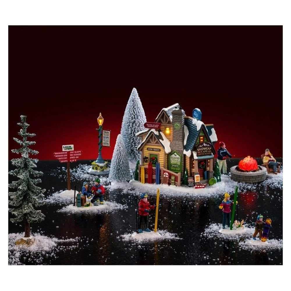 Rifugio dello sport illuminato set bighorn peak vail village lemax