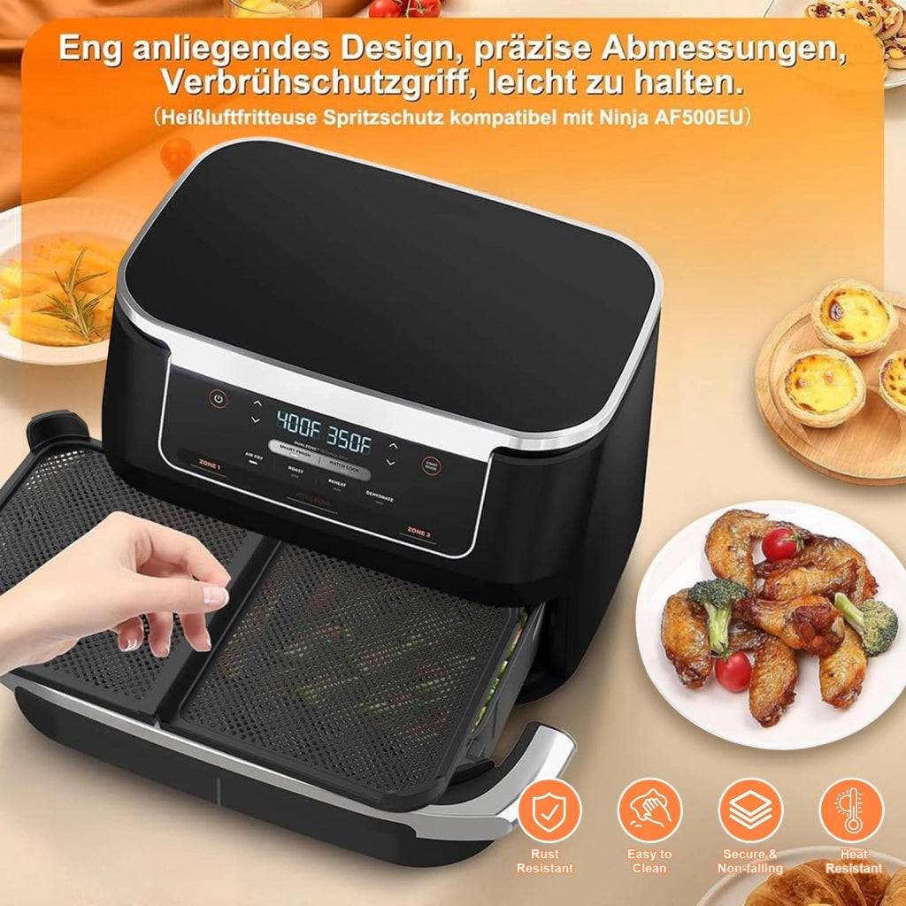 Schermo protettivo per friggitrice ad aria Ninja AF500EU, in silicone, riutilizzabile