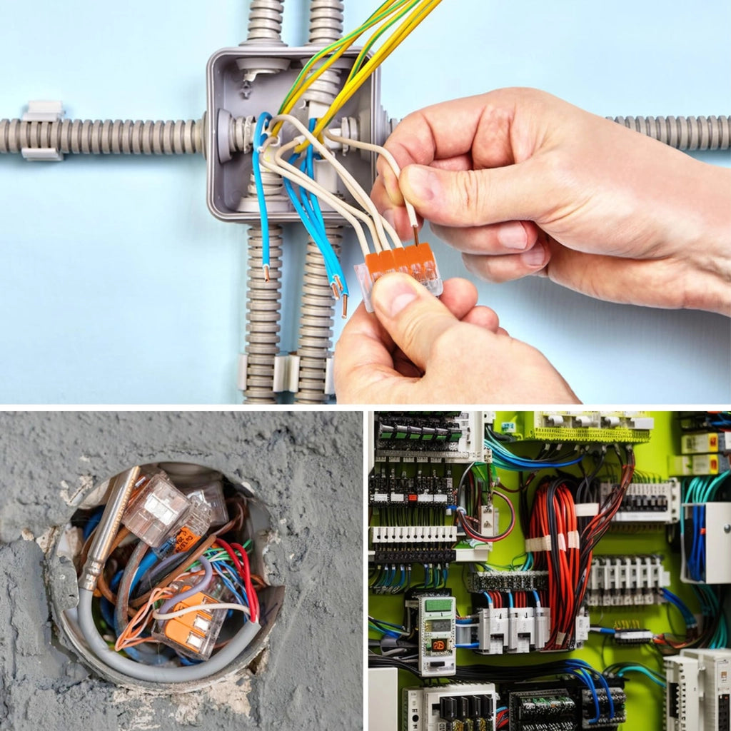 75 connettori per cavi da 4 mm², morsetti per cavi con 2, 3 o 5 conduttori