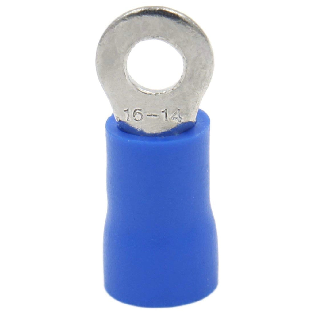 Connettori a crimpare isolati, sezione 1,5-2,5 mm², colore blu, confezione da 100 pezzi.