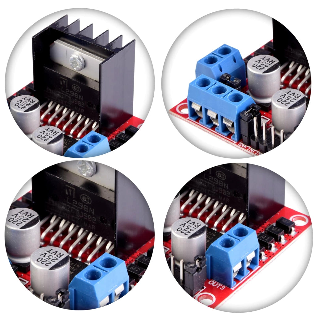 Modulo driver per motori DC e motori passo-passo L298N, 2A