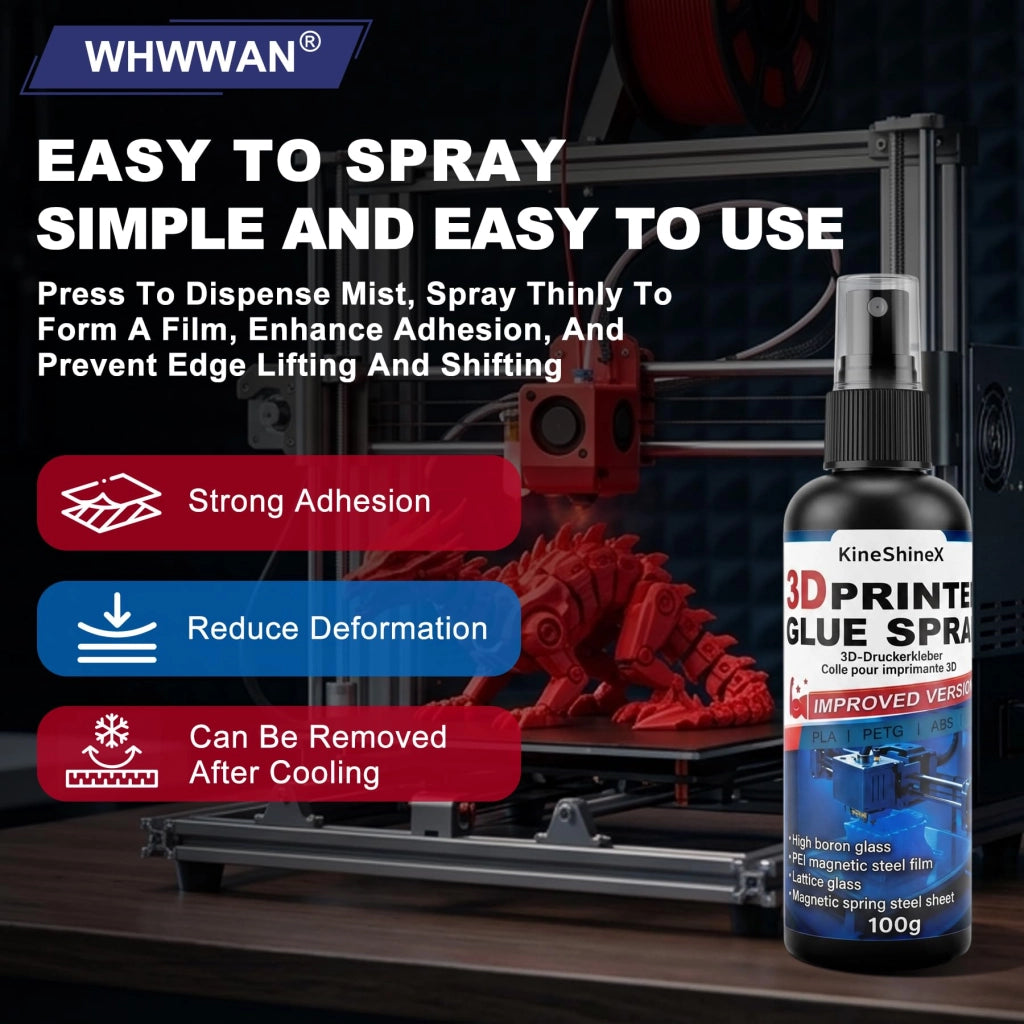 Spray adesivo per stampanti 3D, 100 ml, adesivo per materiali PLA/ABS/PET