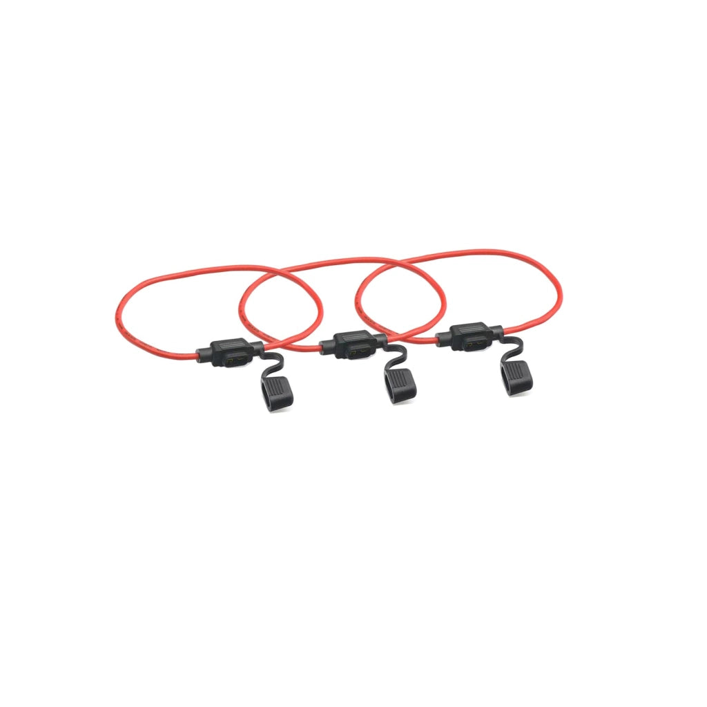Portafusibili mini da 18 AWG, 5 pezzi + 10 mini-fusibili 5A/10A