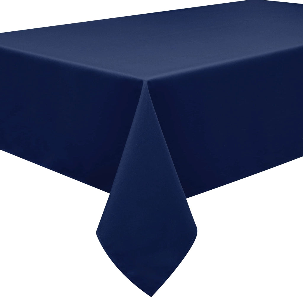 Tovaglia rettangolare in poliestere, 140x240 cm, blu scuro