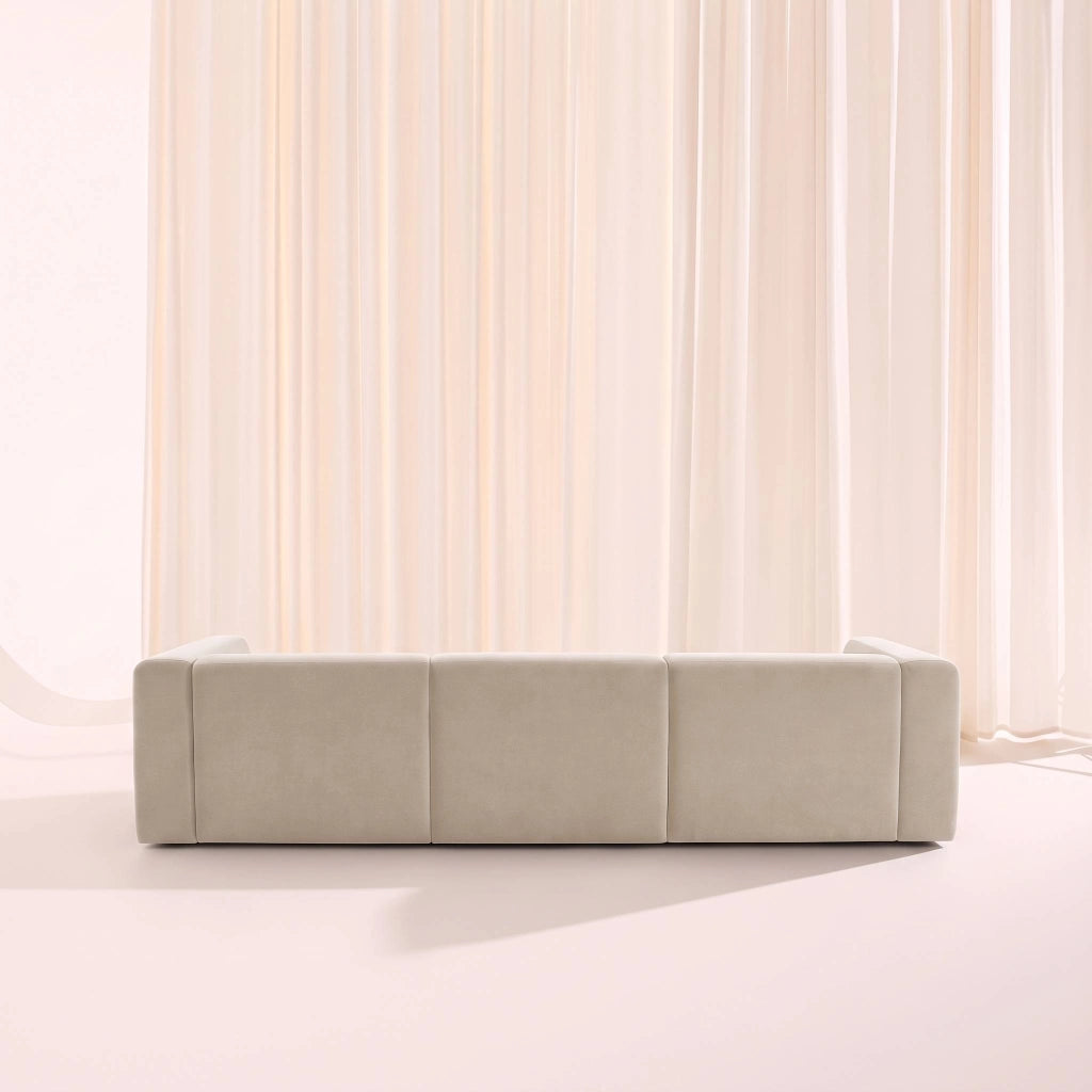 Divano in tessuto, 4 posti, beige