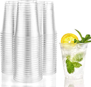 Bicchiere in PET da 700 ml, confezione da 50 pezzi, trasparente, riutilizzabile, resistente