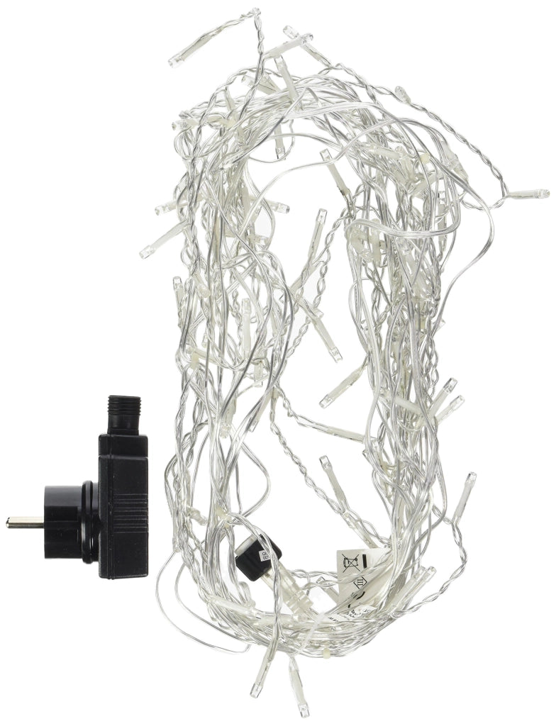 Stampo per cubetti di ghiaccio con 80 LED, in plastica, colore bianco
