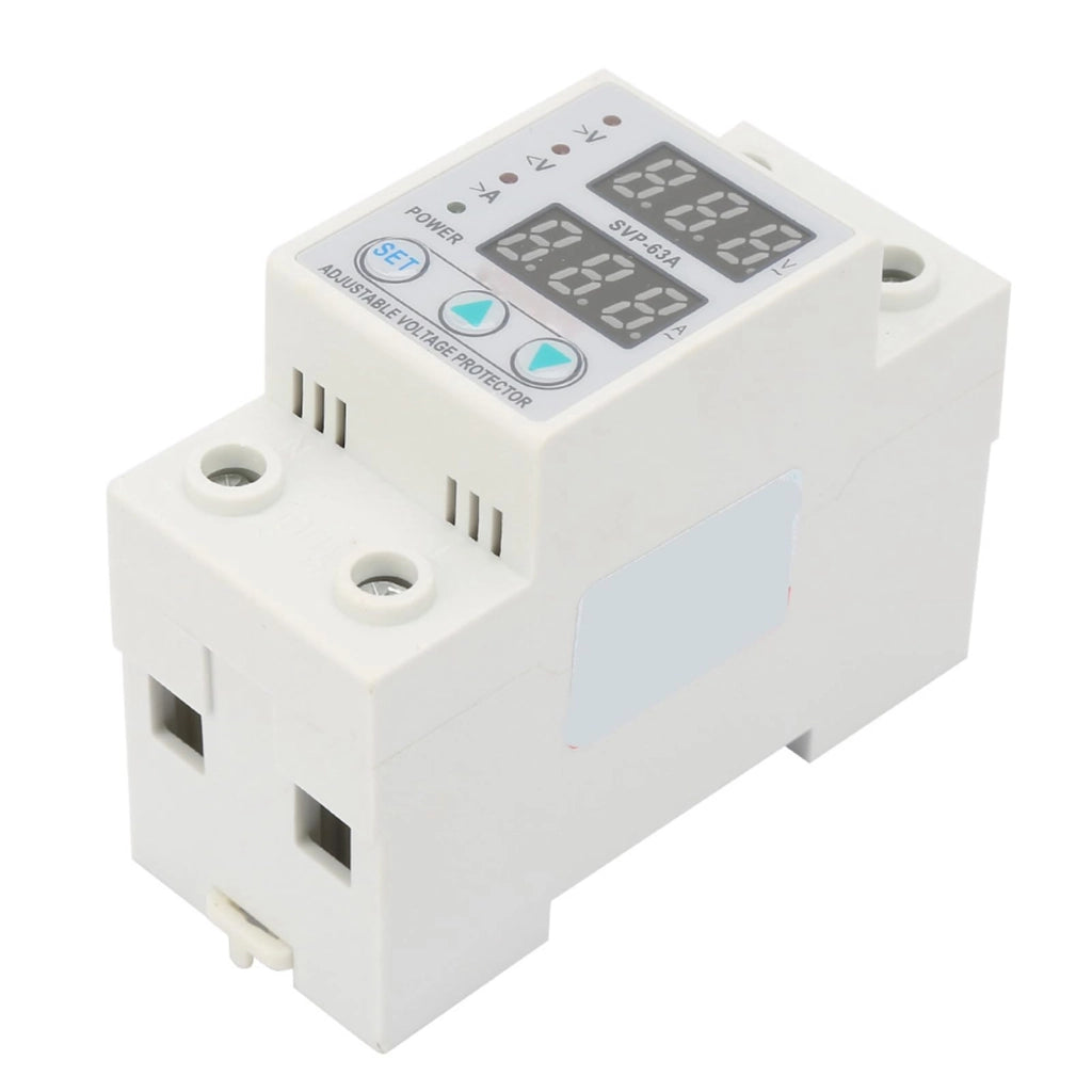 Dispositivo di protezione da sovratensione e sovracorrente SVP-63A, con doppio display a LED, 230 V