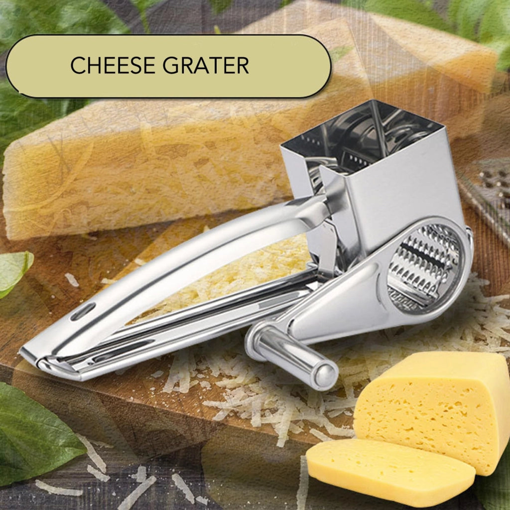 Grattugia per formaggio in acciaio inossidabile, manuale, 280 g