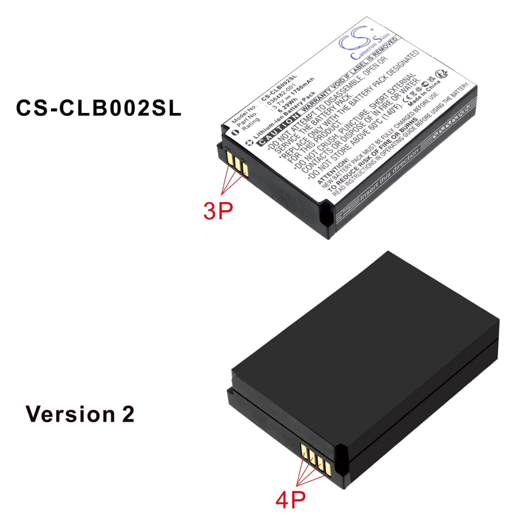 Batteria agli ioni di litio da 3,7V e 1700mAh per Columbia Omni-Heat